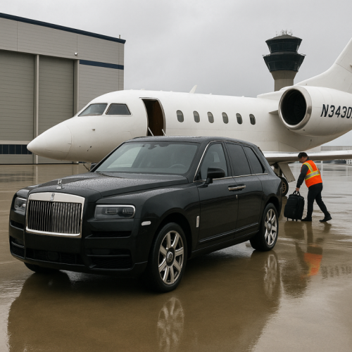 executive black car,