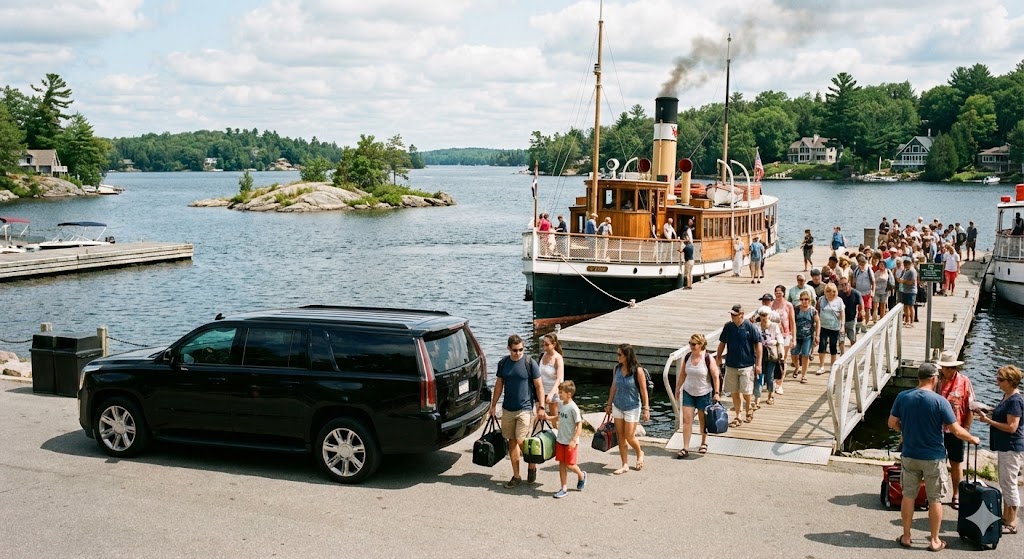 Executive Transportation from Toronto Pearson Airport to JW Marriott Rosseau Muskoka 4 Cadillac Escalade SUV luggage capacity airport transfer