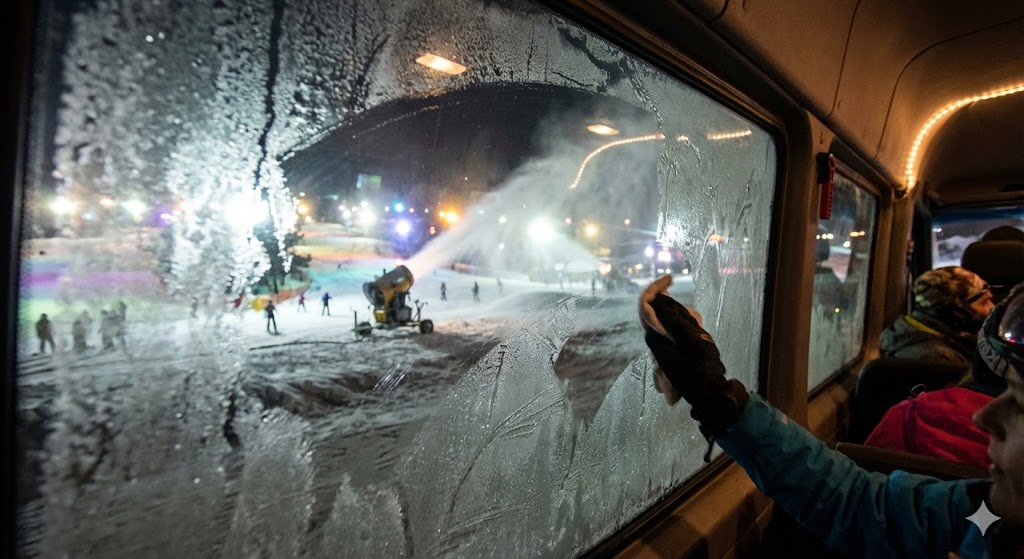 Evening Blue Mountain transfer airport professional winter service