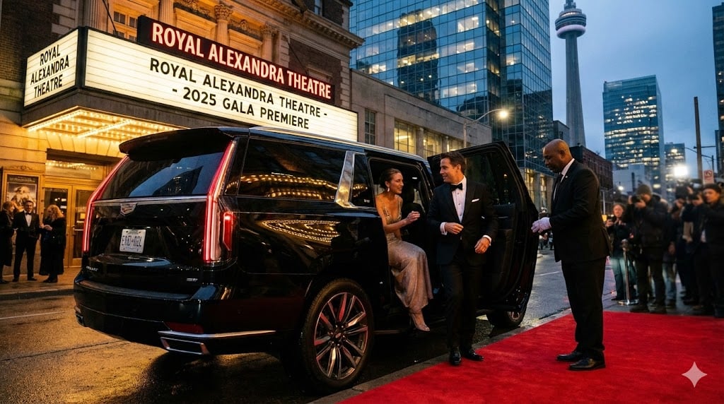 Rogers Stadium 10 VIP arrival Escalade Toronto event venue