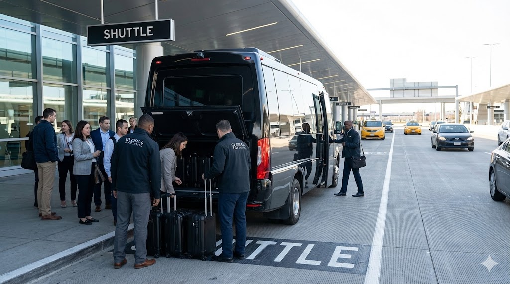 Corporate airport group coordination