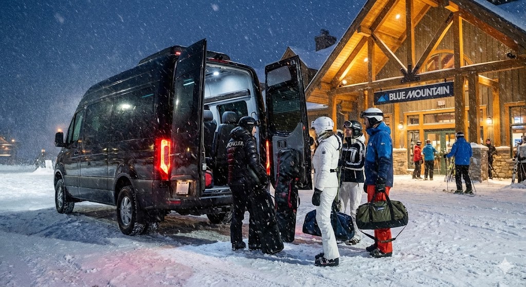 Professional Collingwood to Toronto airport transfer Blue Mountain winter service