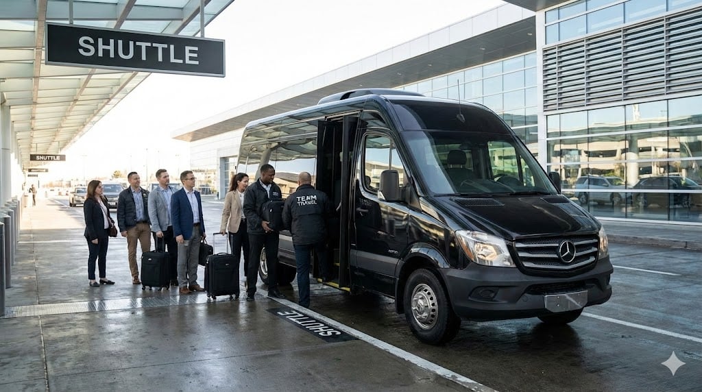 Sprinter crew transport at convention center