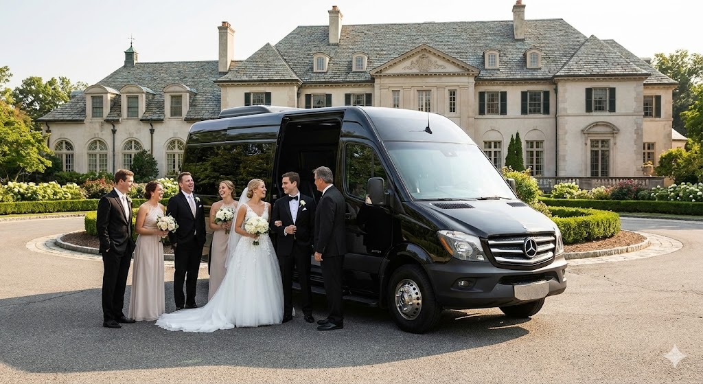 Niagara Limo Service 7 Wedding transportation Niagara with Sprinter van