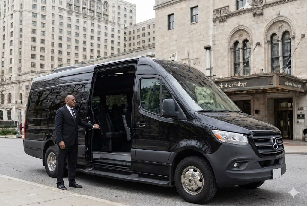 Sprinter Hire with Driver Airport Transfers Cost 1 Chauffeur with Mercedes Sprinter