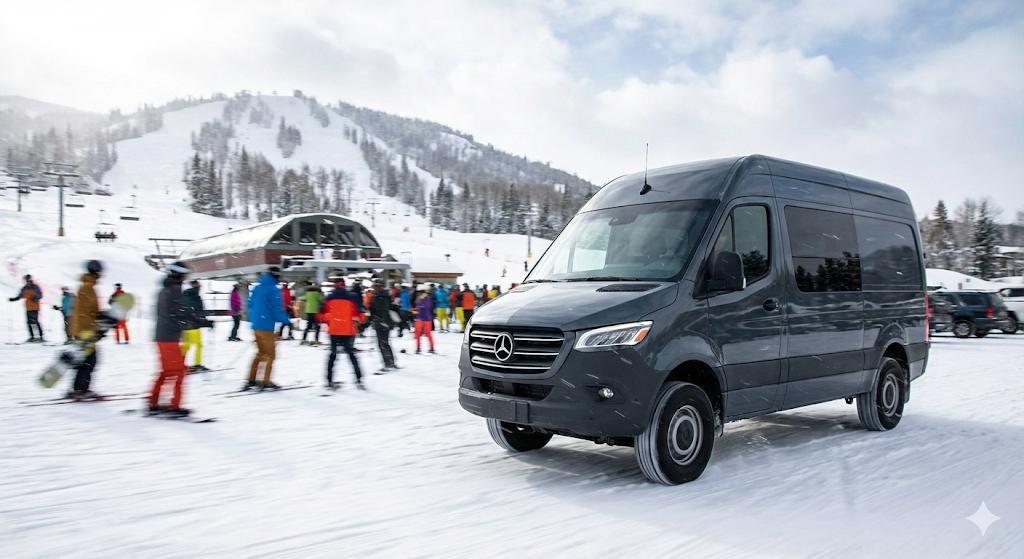 14 passenger van Blue Mountain village dropoff