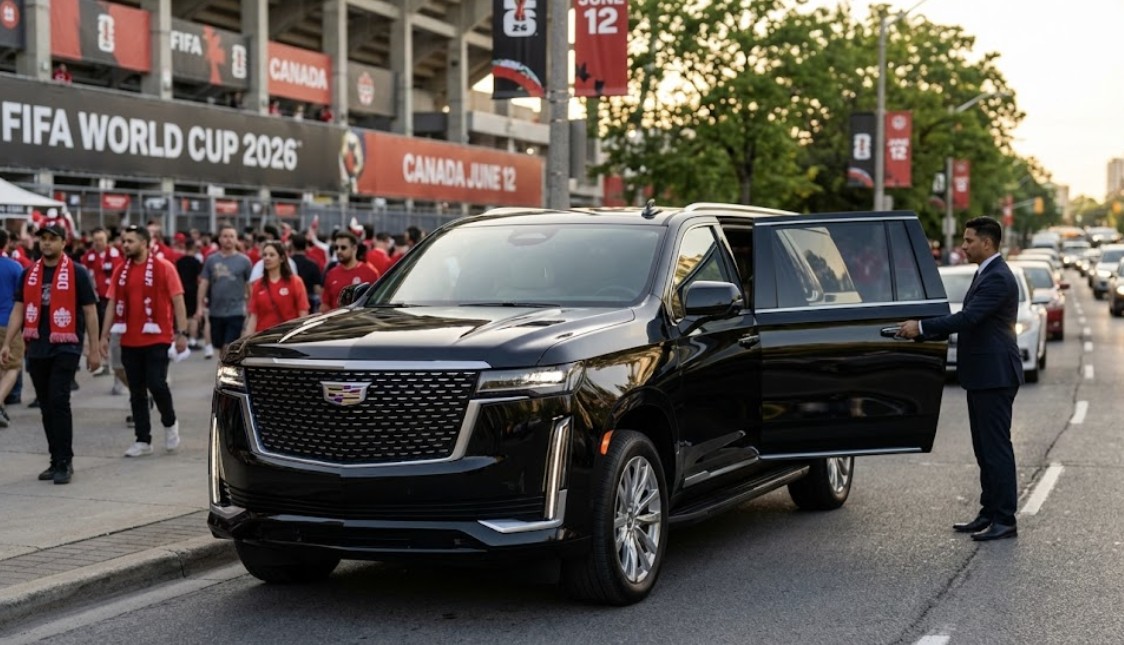 Escalade BMO Field World Cup opener VIP arrival