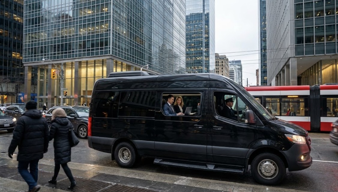 Executive Jet Sprinter King Street financial district Toronto