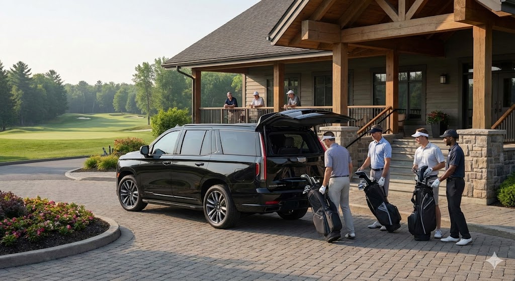 Luxury SUV for Peninsula Ridge weekend wedding activities