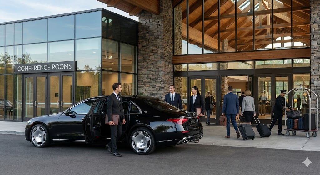 Corporate Group Transportation Toronto World Cup 2026 5 Maybach sedan executive transportation for VIP delegation