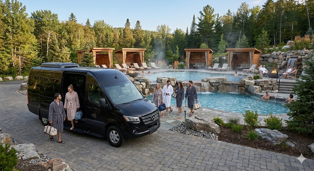 Corporate wellness retreat transportation to destination spa