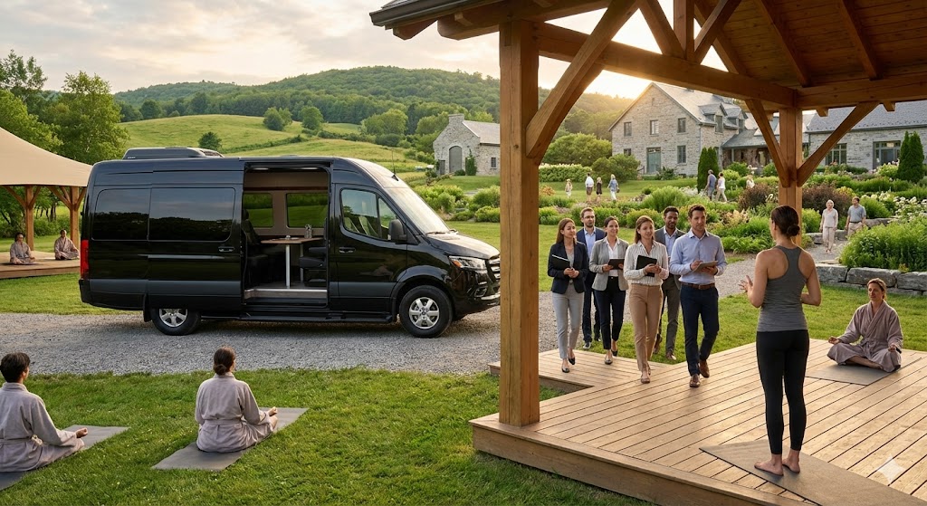 Corporate Group Transportation Toronto World Cup 2026 2 Executive Sprinter with Conference Seating