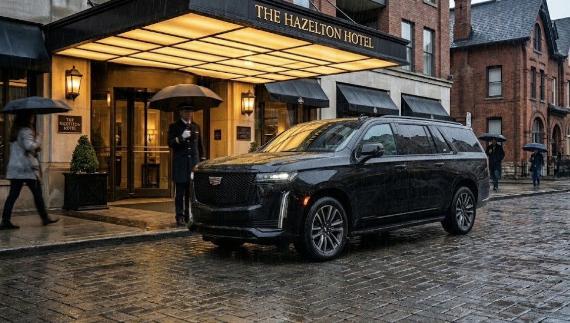 Dedicated Chauffeur Service for World Cup 2026 Toronto 3 Cadillac Escalade ESV Yorkville hotel executive arrival