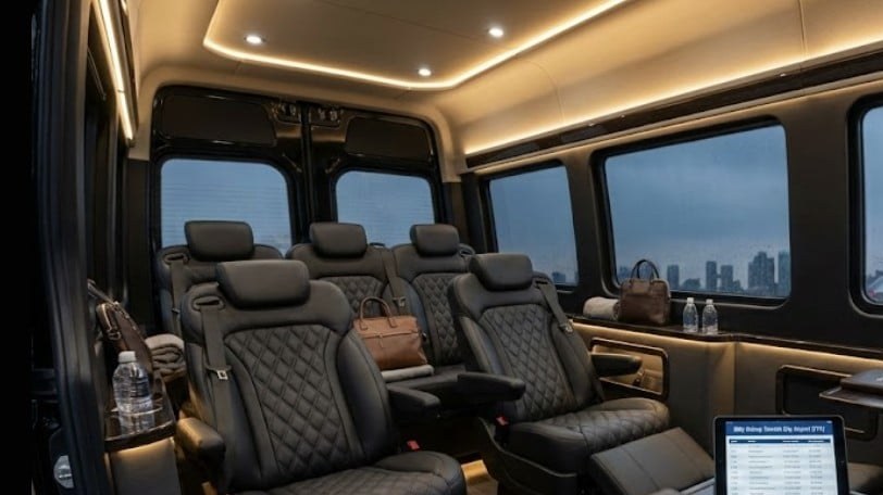 Mercedes Sprinter executive chauffeur Toronto financial district King Street
