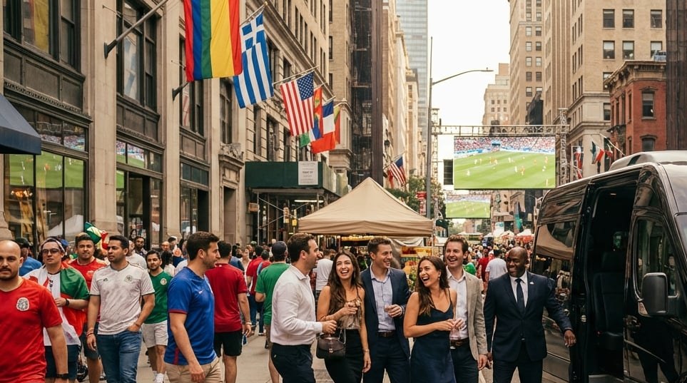 Party Bus Alternative Toronto | Sprinter Van from $875 1 Inside a Mercedes Sprinter LUX VIP van with six adults in captain chairs on the Niagara Parkway