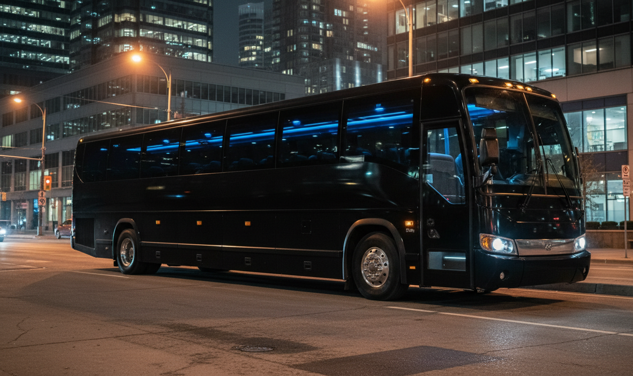 52-seat coach bus charter for corporate offsite event in Mississauga