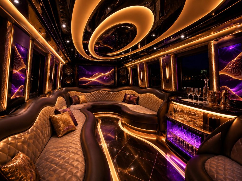 16 to 17 passenger LUX party van interior Toronto