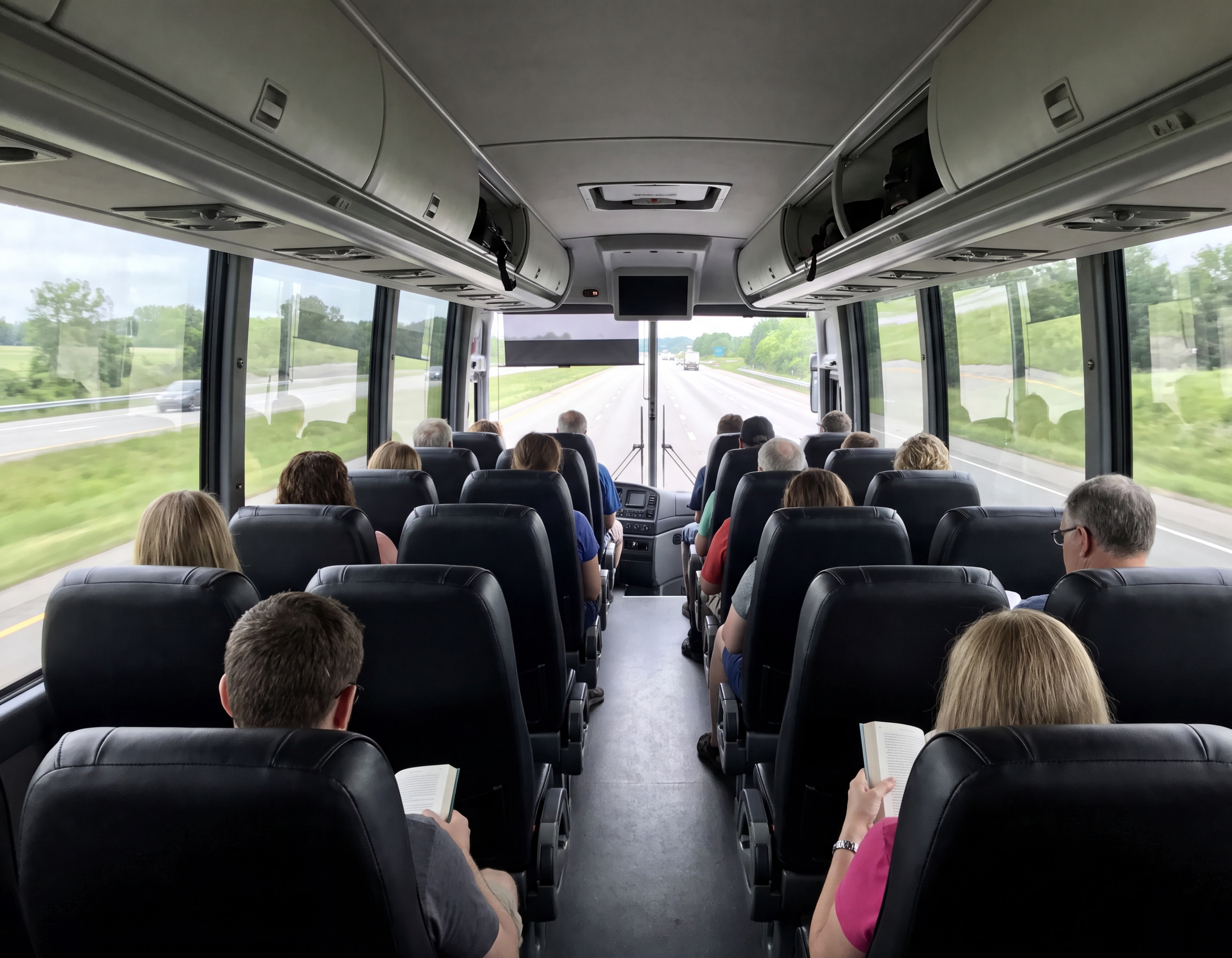 Inside a Chauffeuropolis black coach