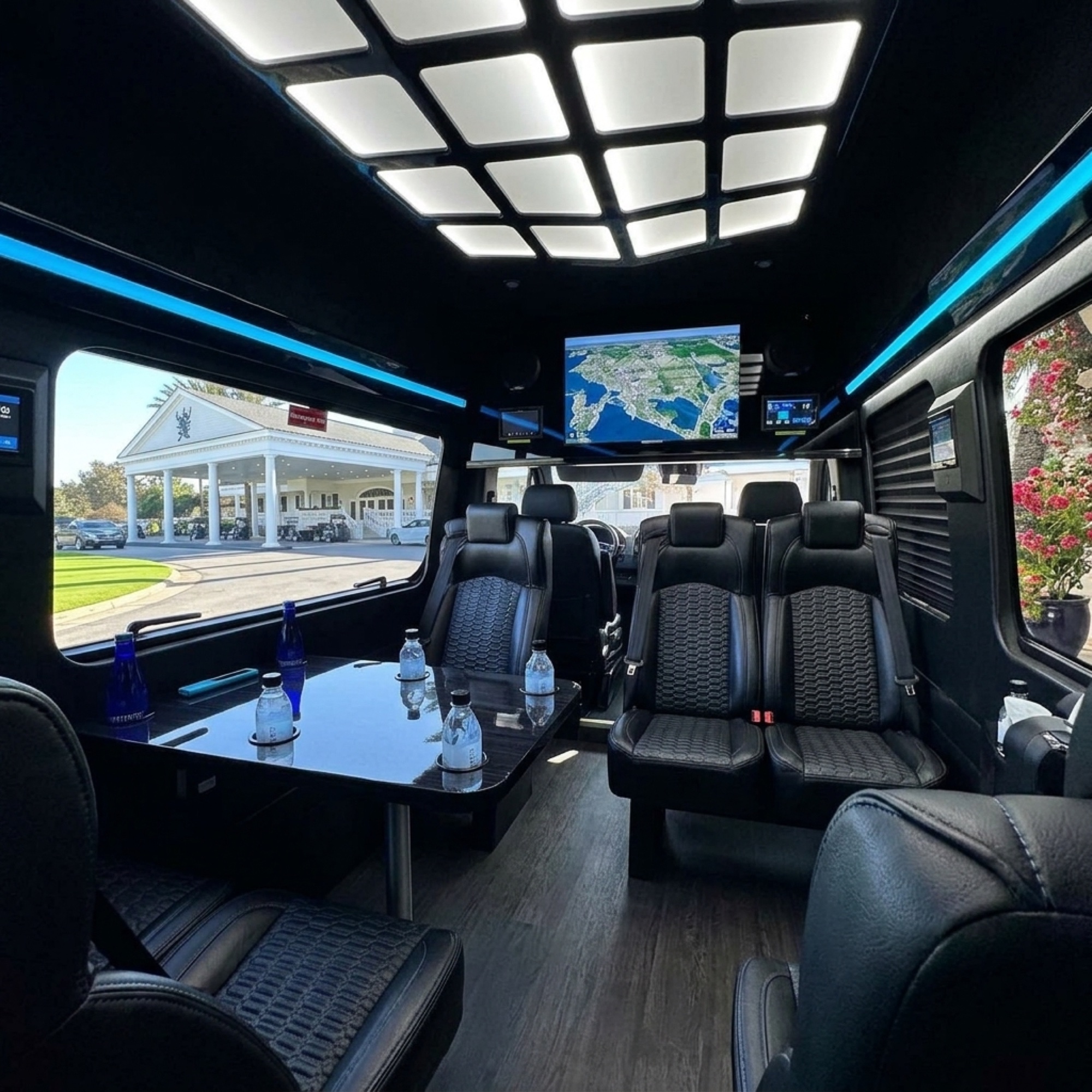 Black Chauffeuropolis vehicle with chauffeur