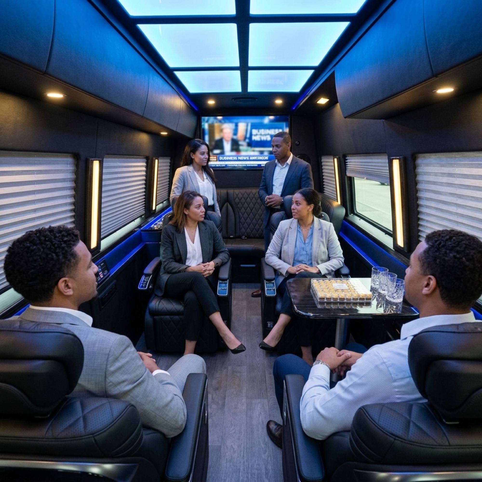 Black Chauffeuropolis vehicle with chauffeur
