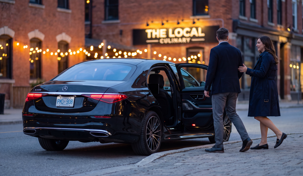 london-corporate-car-service - downtown-evening-dinner-pickup