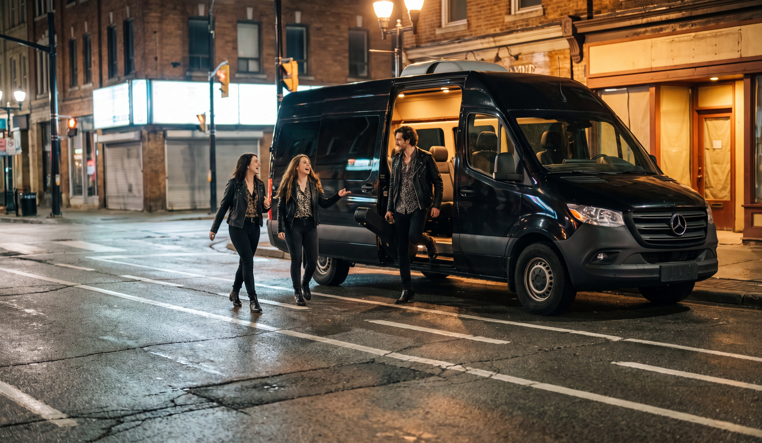 Party van group heading to a concert at TD Coliseum Hamilton