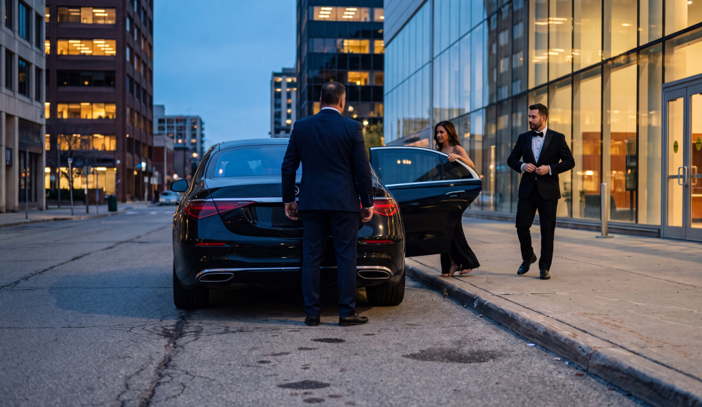 Private car service drop-off at TD Coliseum Hamilton entrance